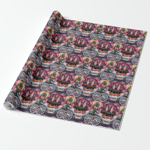 Doberman Dog Valentine's Day  Wrapping Paper