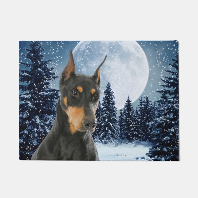 Doberman Door Mat (Front)