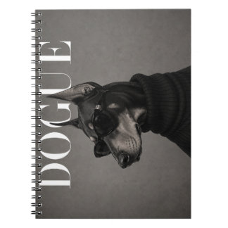 Doberman Editorial Dog Portrait Notebook