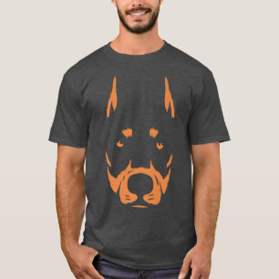 Doberman face Pinscher For Dog Owners T-Shirt