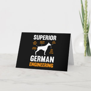 Doberman Gift   Superior German Engineering Card