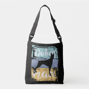 Doberman Gift - Vintage Retro Doberman Dog Crossbody Bag