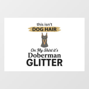 Doberman Glitter Funny Dog Lover Vintage Design_1
