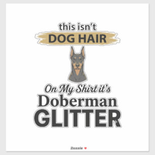 Doberman Glitter Funny Dog Lover Vintage Design_1