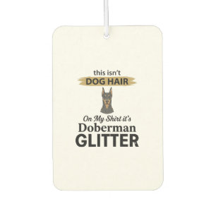 Doberman Glitter Funny Dog Lover Vintage Design_1 Car Air Freshener