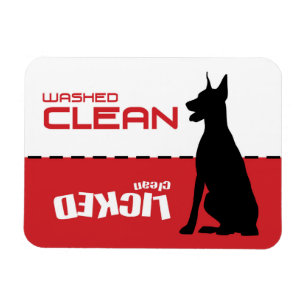 Doberman, Great Dane Dishwasher Magnet