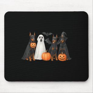 Doberman Halloween Costume Fun Doberman Halloween Mouse Pad