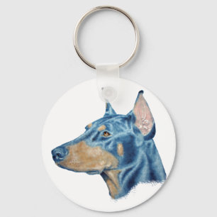 Doberman Key Ring