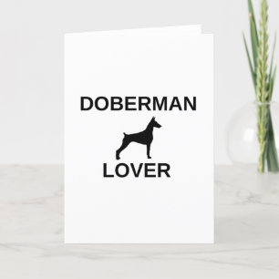 doberman lover holiday card