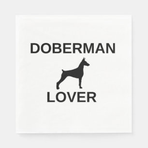 doberman lover napkin