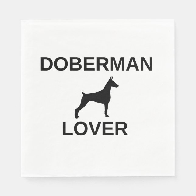 doberman lover napkin (Front)