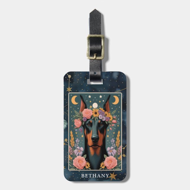 Doberman Luggage Tag (Front Vertical)