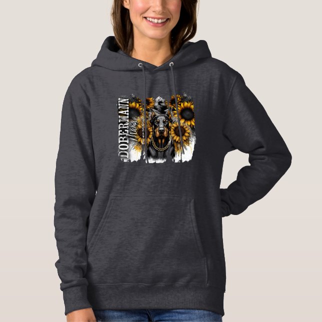 Doberman Mama Hoodie (Front)