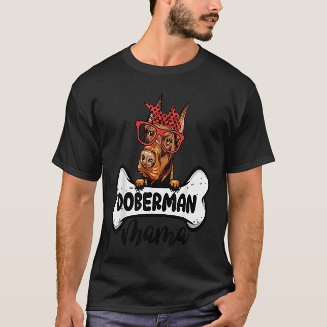 Doberman Mama T-Shirt (Front)