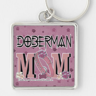 Doberman MOM Key Ring