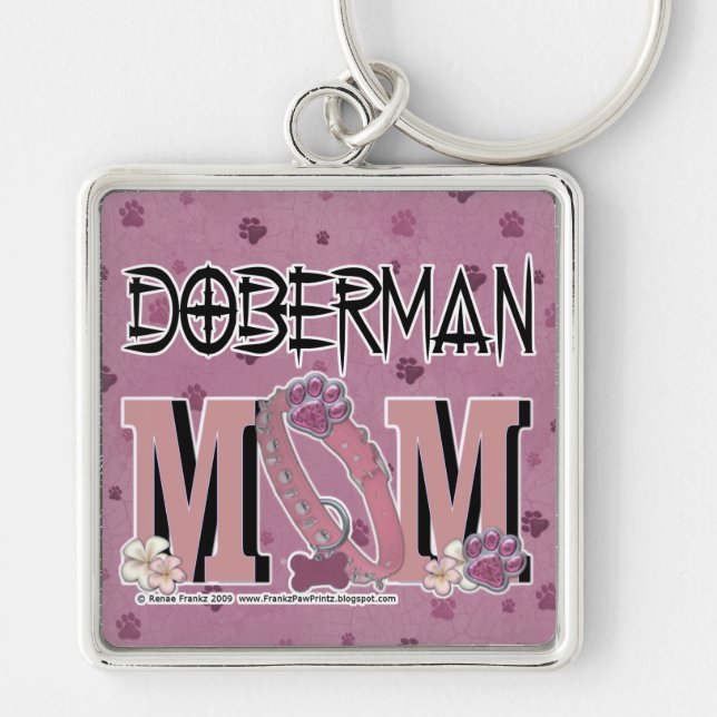 Doberman MOM Key Ring (Front)