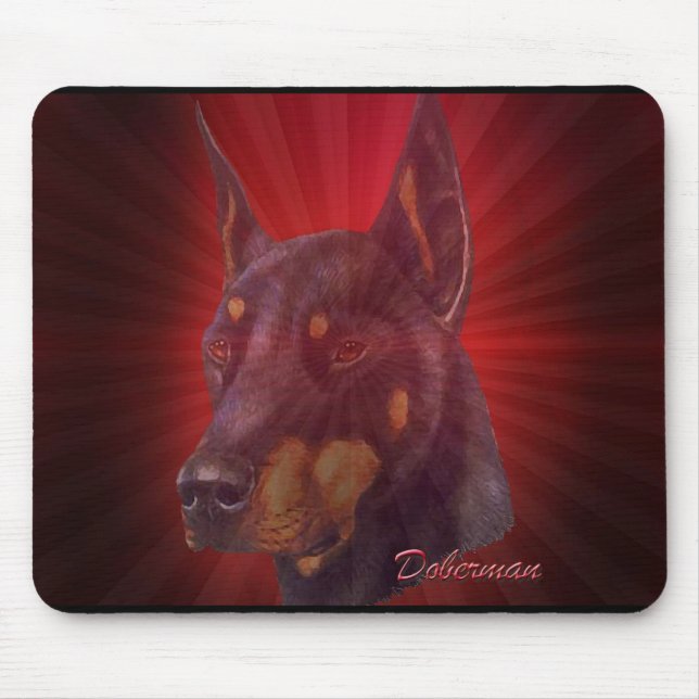 Doberman Mouse Pad (Front)