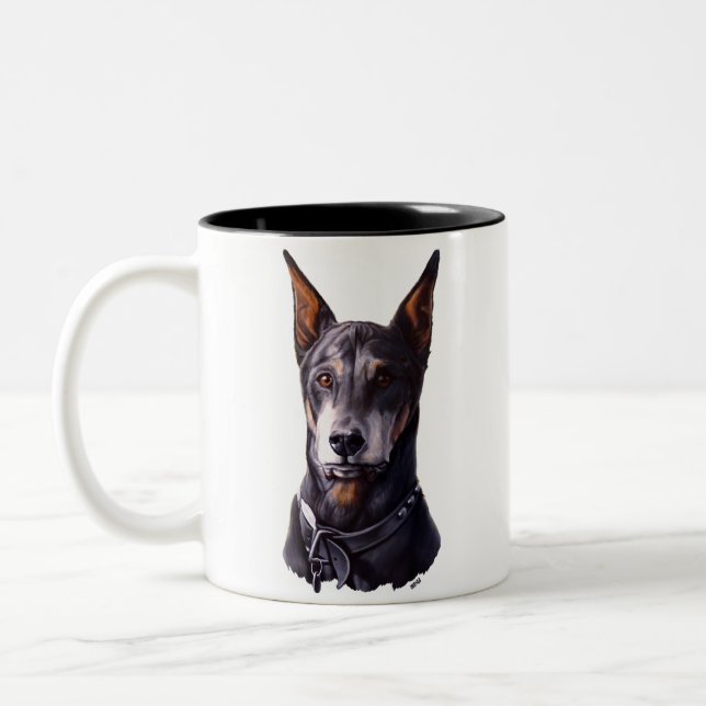Doberman Mug Coffee Cup Doberman Pinscher Cup (Left)