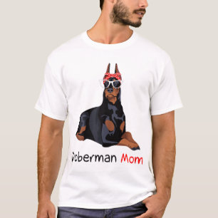 Doberman Mum Dog Bandanna Pet Lover Gift T-Shirt