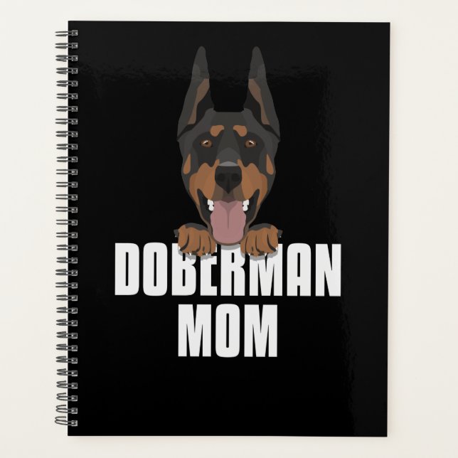 Doberman Mum, Dog Mum Planner (Front)