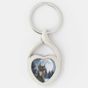 Doberman Mum Keychain