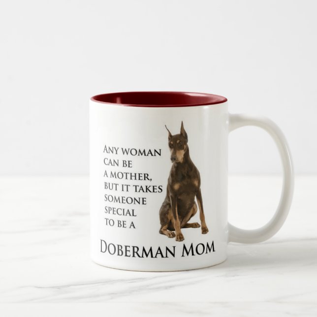 Doberman Mum Mug (Right)