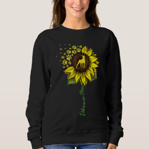 Doberman Mum Sunflower Doberman Pinscher Dog Mothe Sweatshirt