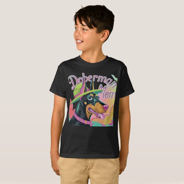 Doberman Mum T-Shirt (Front Full)