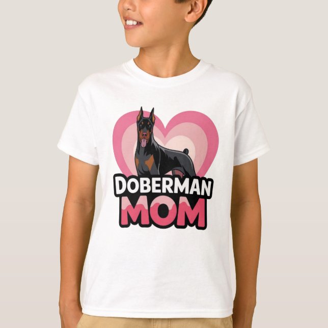 Doberman Mum T-Shirt (Front)