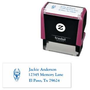 DOBERMAN   Name and Return Address Self-inking Stamp