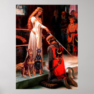Doberman Pair - The Accolade Poster