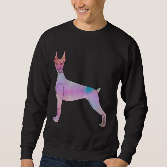 Doberman Pincher Pastel Tone Sweatshirt (Front)