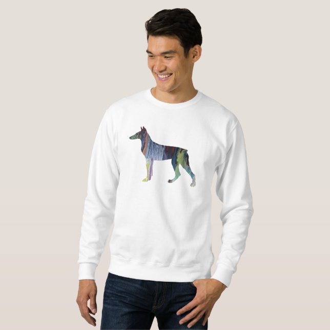 Doberman Pinscher Art Sweatshirt (Front Full)