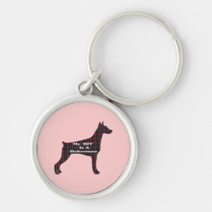 Doberman Pinscher BFF Key Ring