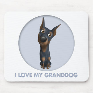 Doberman Pinscher (Black and Tan) Granddog Mouse Pad