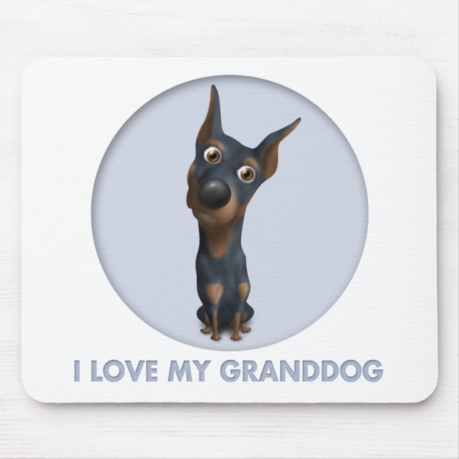 Doberman Pinscher (Black and Tan) Granddog Mouse Pad (Front)
