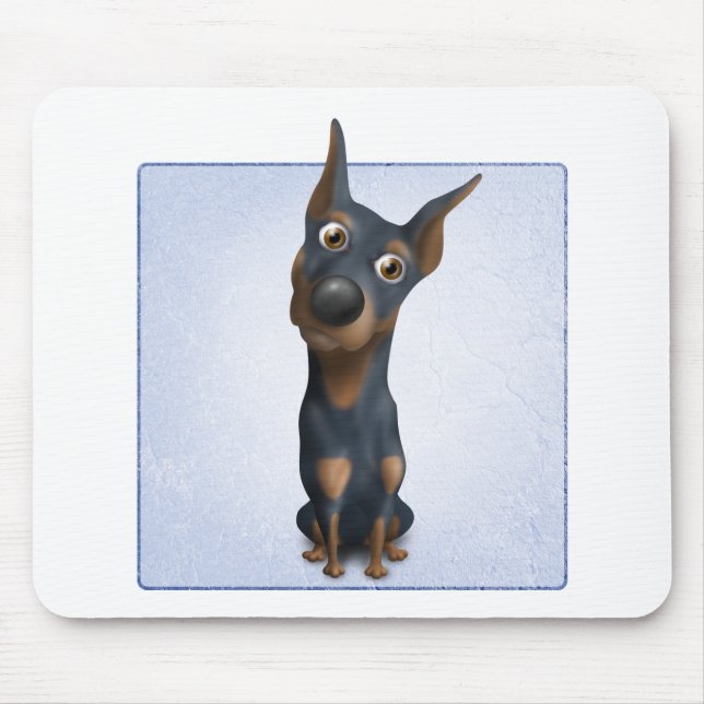 Doberman Pinscher (Black & Tan) DOB1 Mouse Pad (Front)