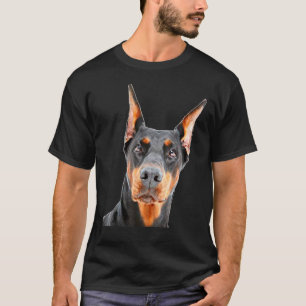 Doberman Pinscher Breed Dog Face T-Shirt