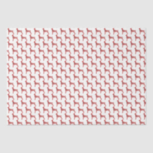 Doberman Pinscher Christmas Dog Silhouette White Tissue Paper