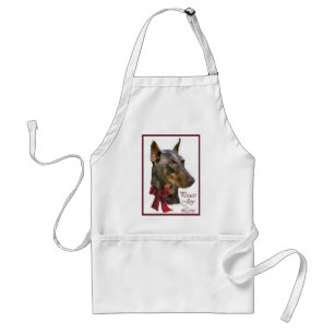 Doberman Pinscher Christmas Standard Apron