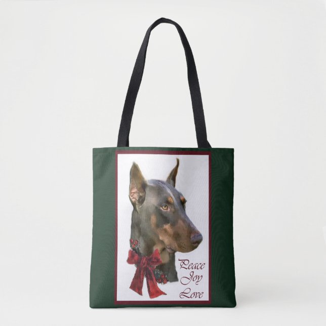 Doberman Pinscher Christmas  Tote Bag (Front)