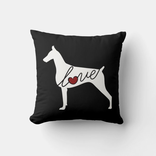 Doberman Pinscher Cushion (Front)
