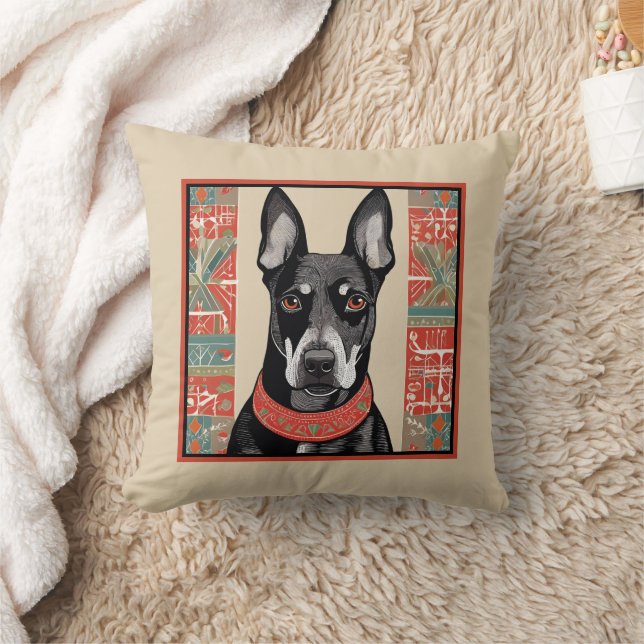 Doberman Pinscher Cute Sofa  Cushion (Blanket)