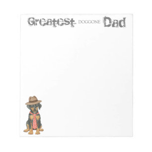 Doberman Pinscher Dad Notepad