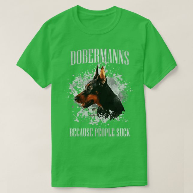 Doberman Pinscher Dobermann (3) T-Shirt (Design Front)