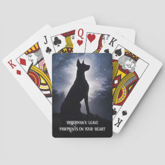 Doberman Pinscher Dobie Games Playing Cards