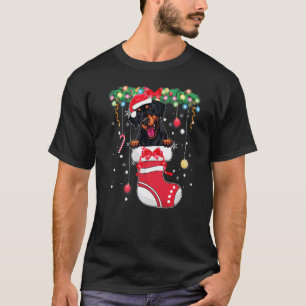 Doberman Pinscher Dog Christmas Dog Christmas Sto T-Shirt