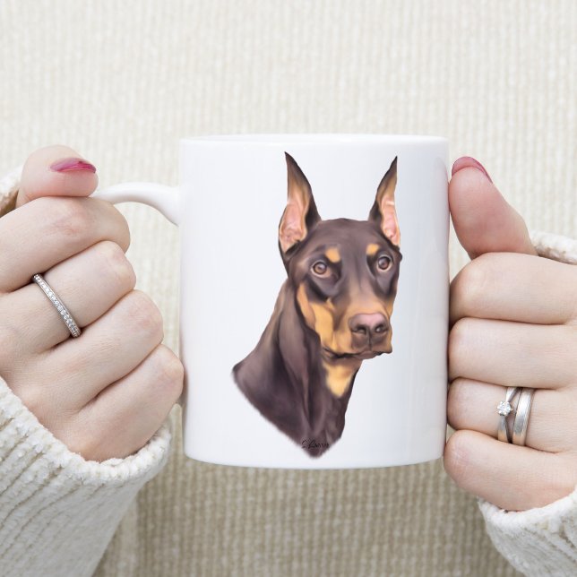 Doberman Pinscher Dog Coffee Mug (Creator Uploaded)
