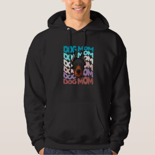 Doberman Pinscher Dog Mum Retro Vintage Dog Mama Hoodie