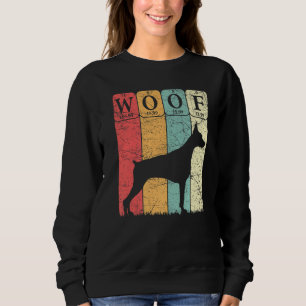 Doberman Pinscher Dog Periodic Table Elements Dog  Sweatshirt